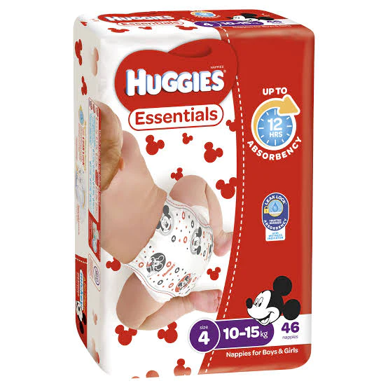 Nappies for boys and girls Size 4 10-15 kg 46  Main Image